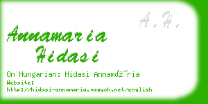 annamaria hidasi business card